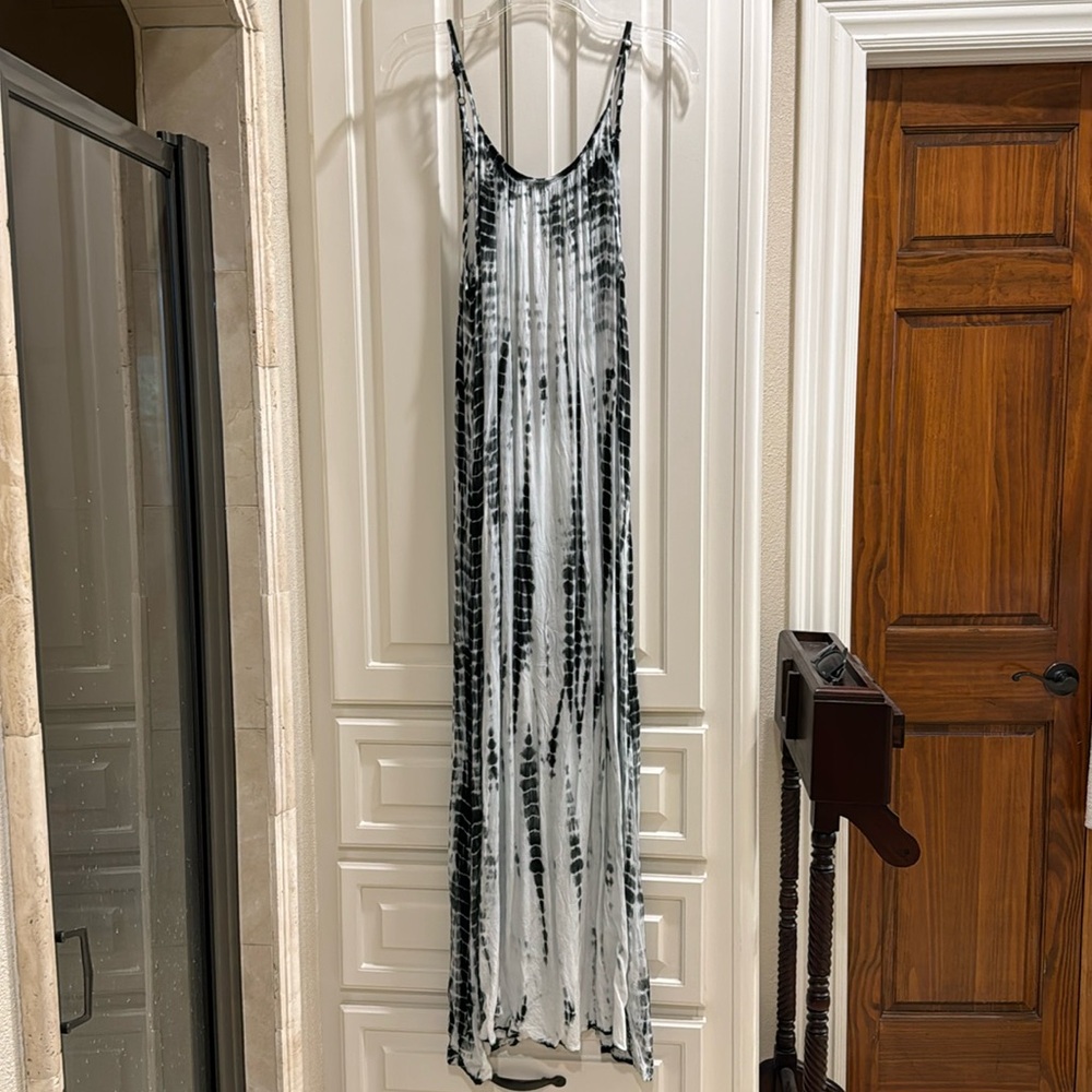 Tie dye maxi dress